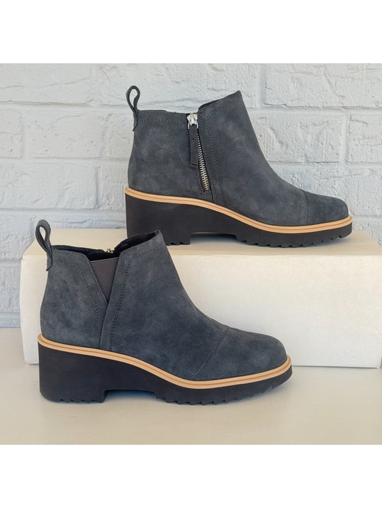 Toms Shoes - TOMS Maude Suede Wedge Booties Women's 8